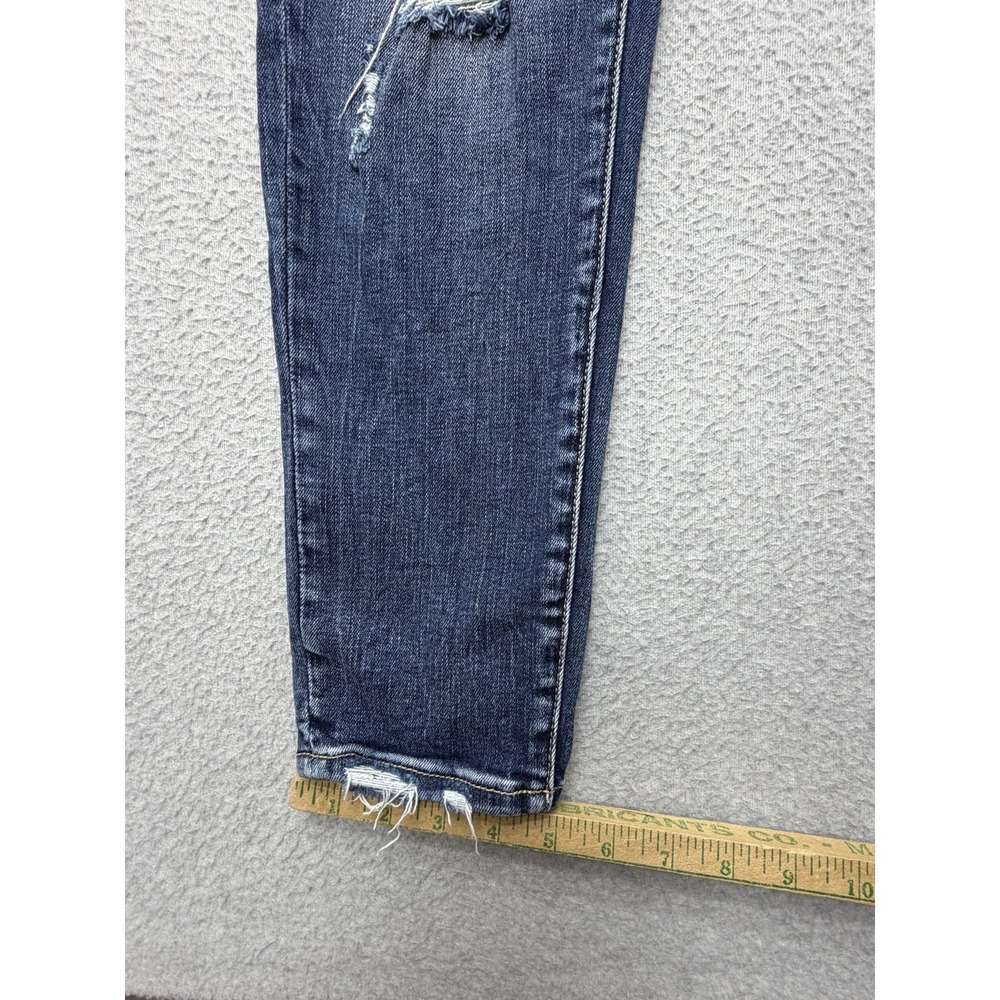 BKE Black Jeans Womens 30x27 Ankle Skinny Distressed Medium Wash Stretch Denim - Picture 2 of 10